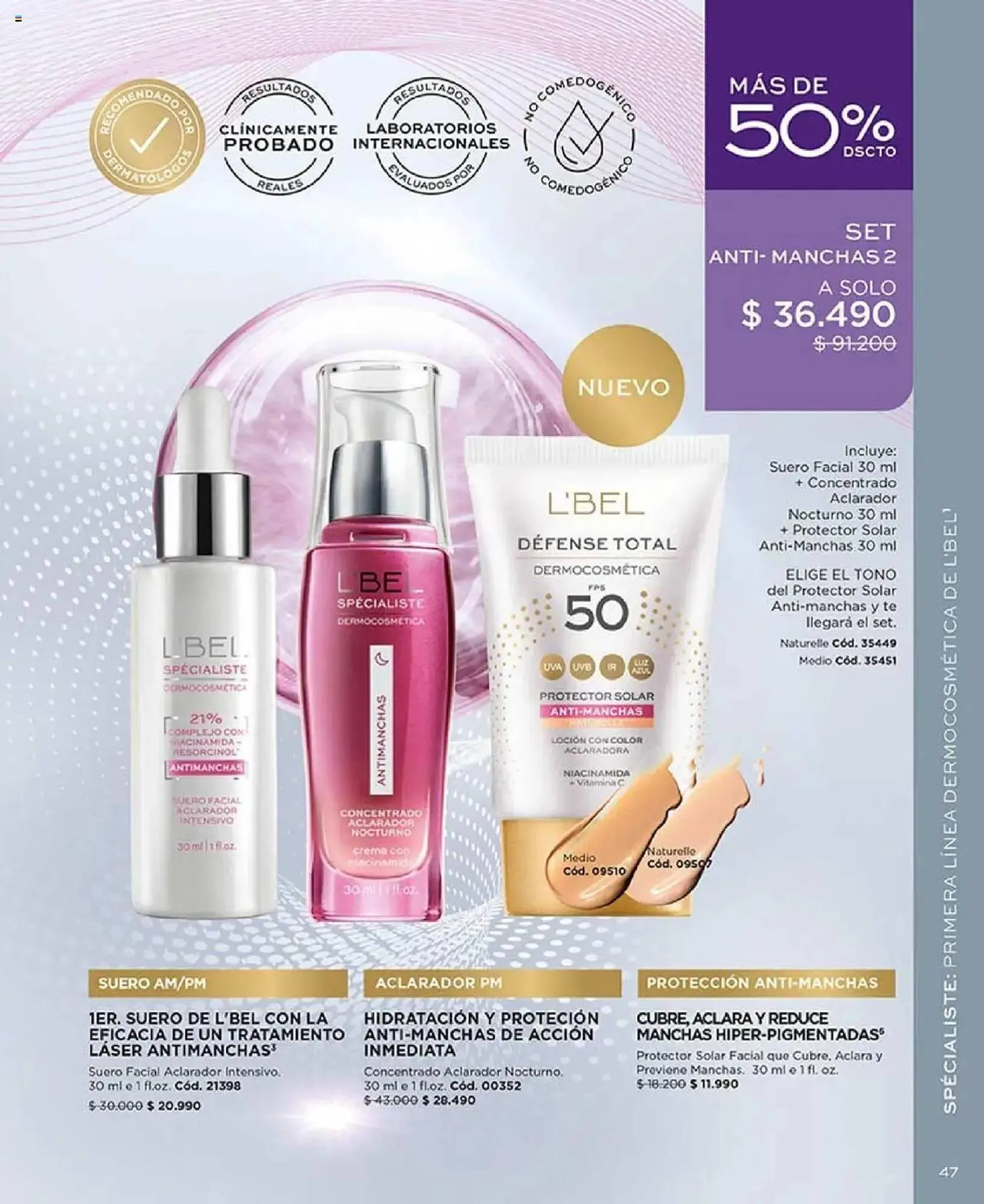 Catálogo de Catálogo L'Bel 29 de julio al 1 de septiembre 2025 - Página 47