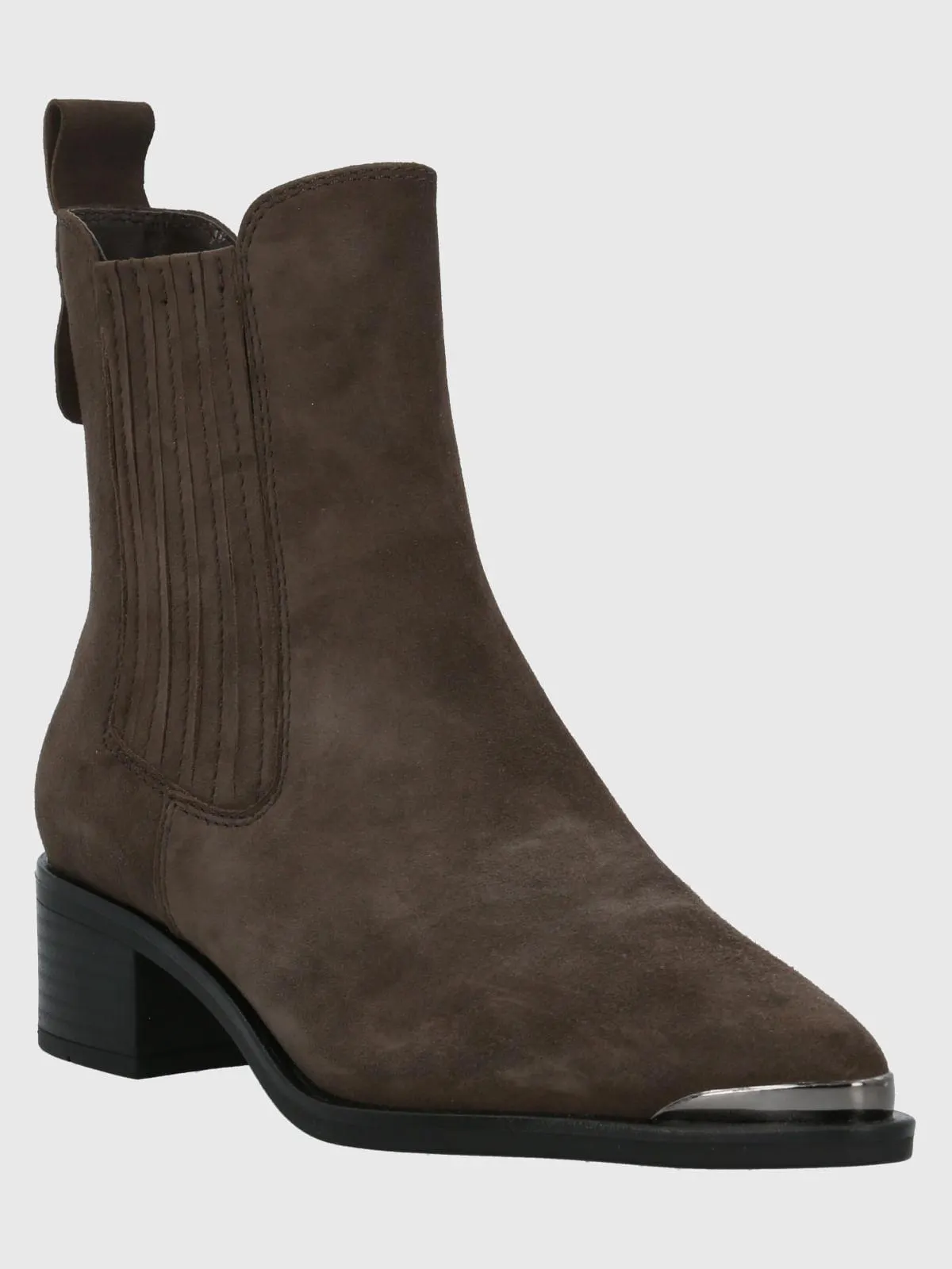 Botin Cuero Dorothea Gris Hush Puppies