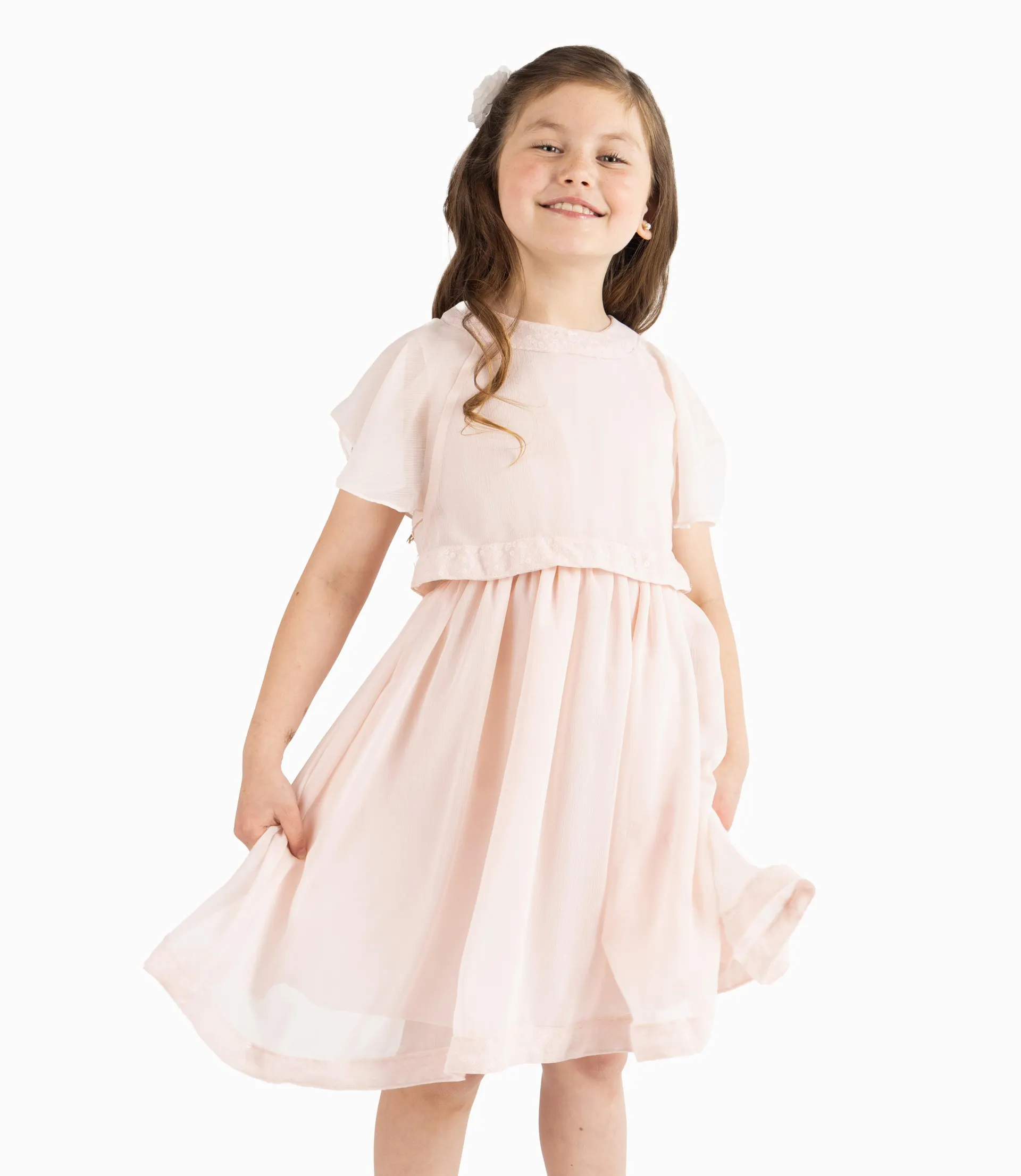 Vestido Niña Con Vuelos