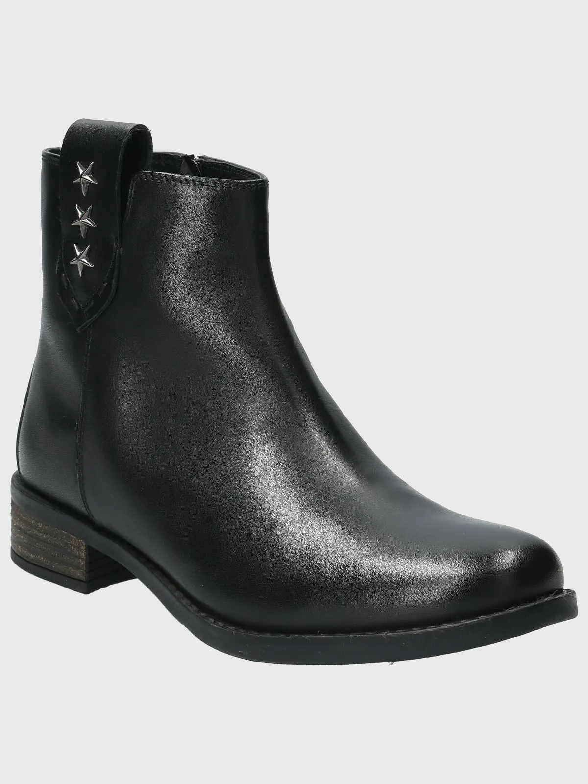 Botin Cuero Mujer Elder Negro