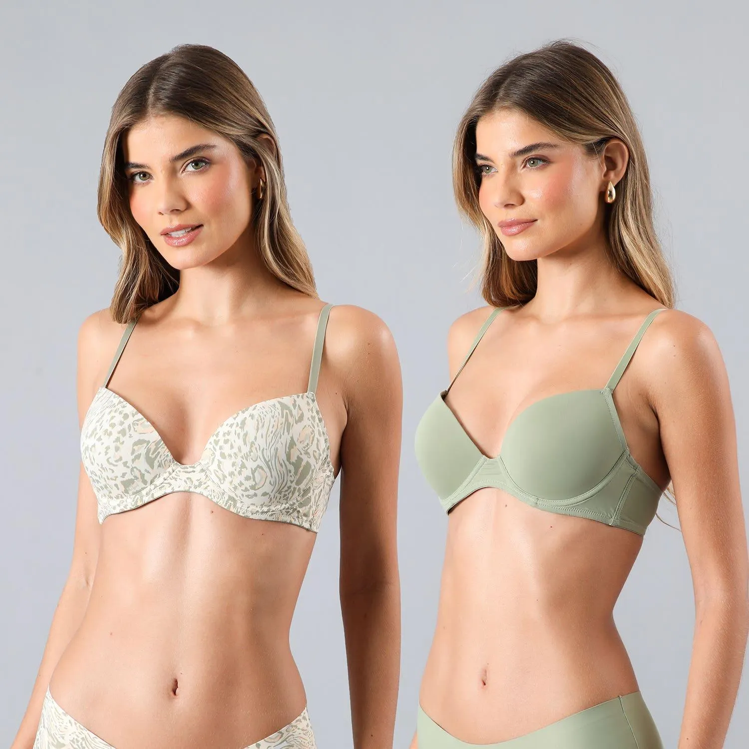 Pack 2X Sosten Balconet Push Up Micro Pr