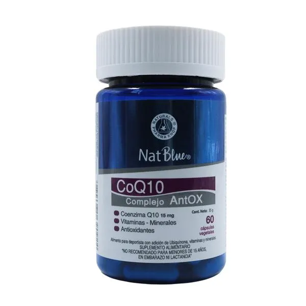 CoQ10 Complejo AntOX x60 cápsulas, NatBlue