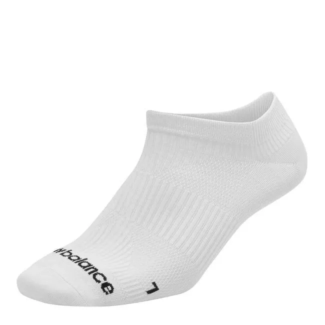 Calcetines Running Unisex New Balance Run Flat Knit No Show Blanco
