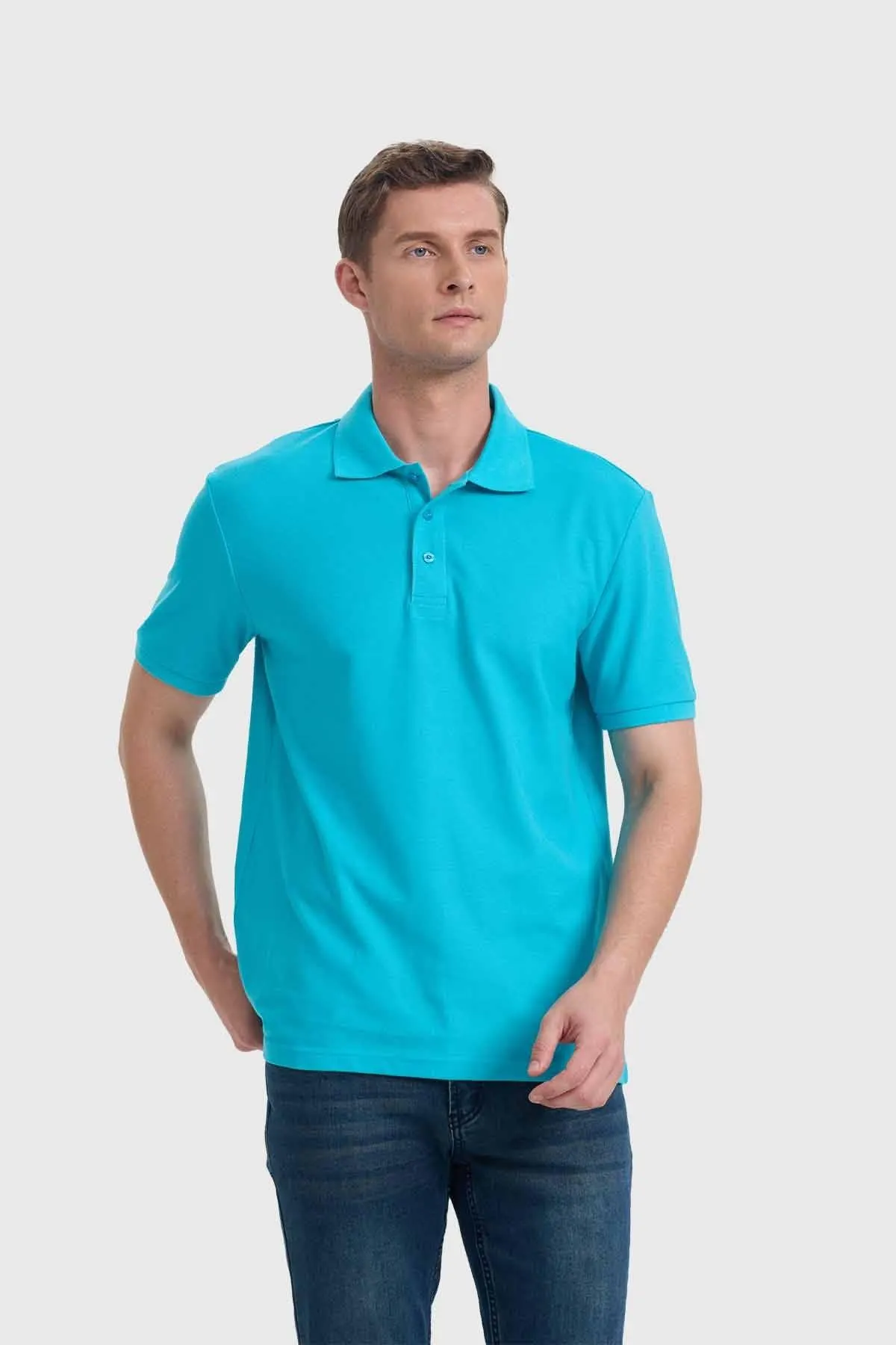 Polera Hombre Piqué Básica Calipso