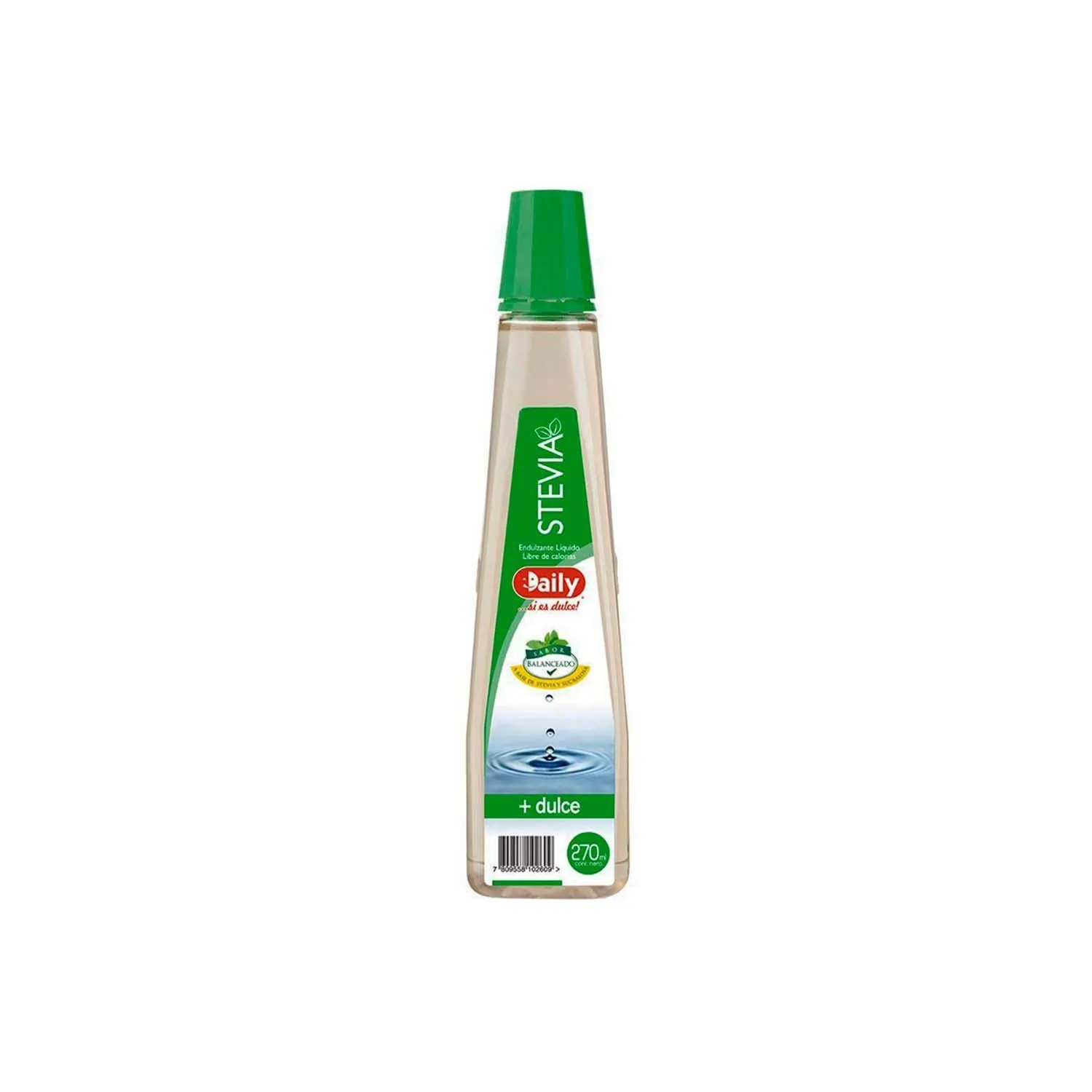 Endulzante Liquido Stevia Balanceado Daily 270 Ml