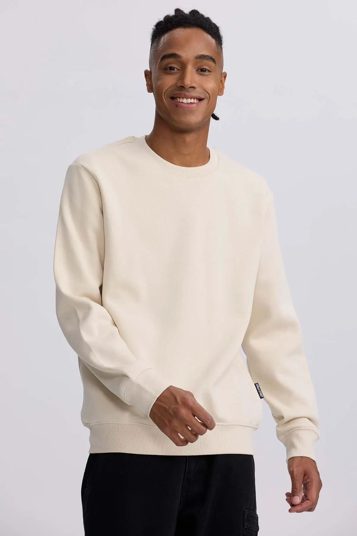 Polerón Hombre Liso Beige