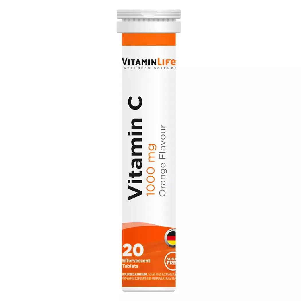 VitaminLife Vitamina C 1000mg 20 Tabletas Efervescentes