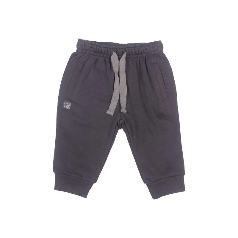 Pantalón Buzo Bebe Niño Gris oscuro