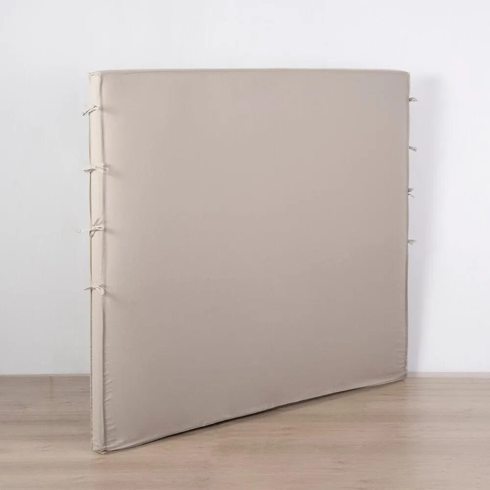 Respaldo Funda Algodón Amarras Taupe