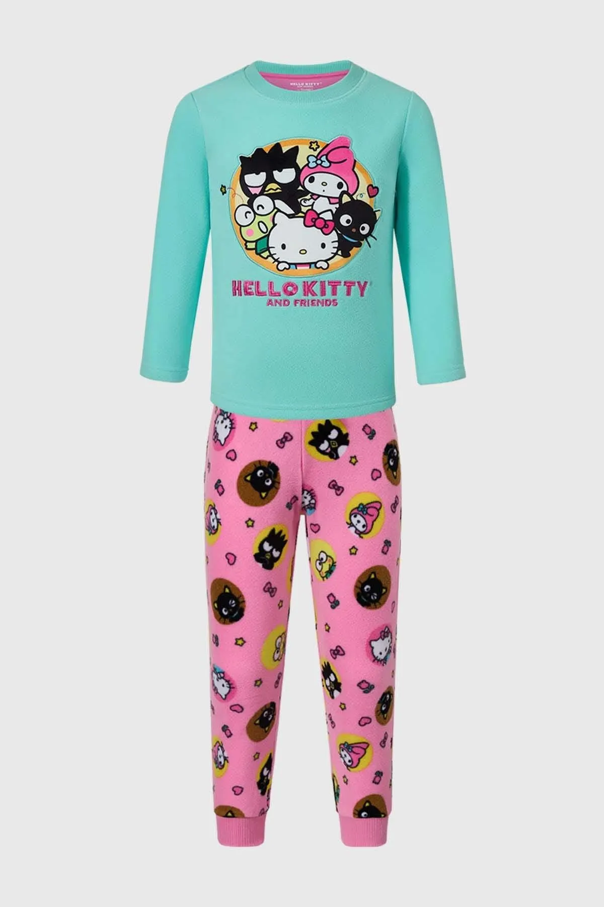 Pijama Niña Polar Hello Kitty Menta