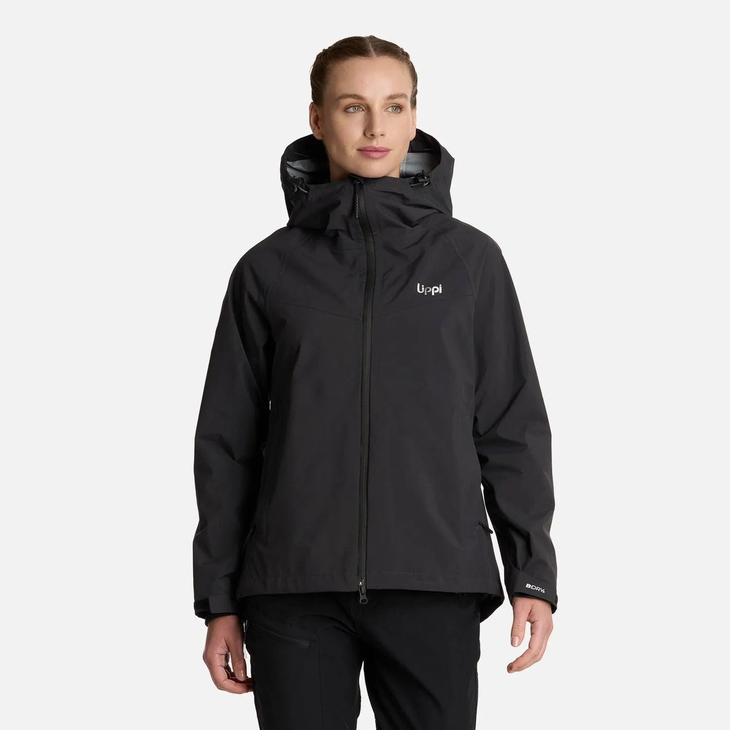 Chaqueta Mujer Alpine B-Dry Hoody Jacket Negro Lippi