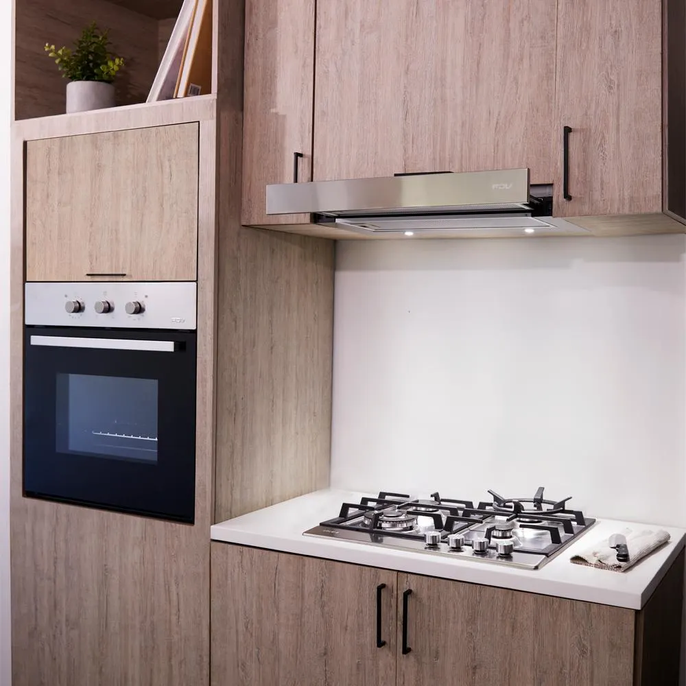 Kit Horno Design 57Lts + Campana Easy Flow 60cm + Encimera Design 4Q Licuado FDV
