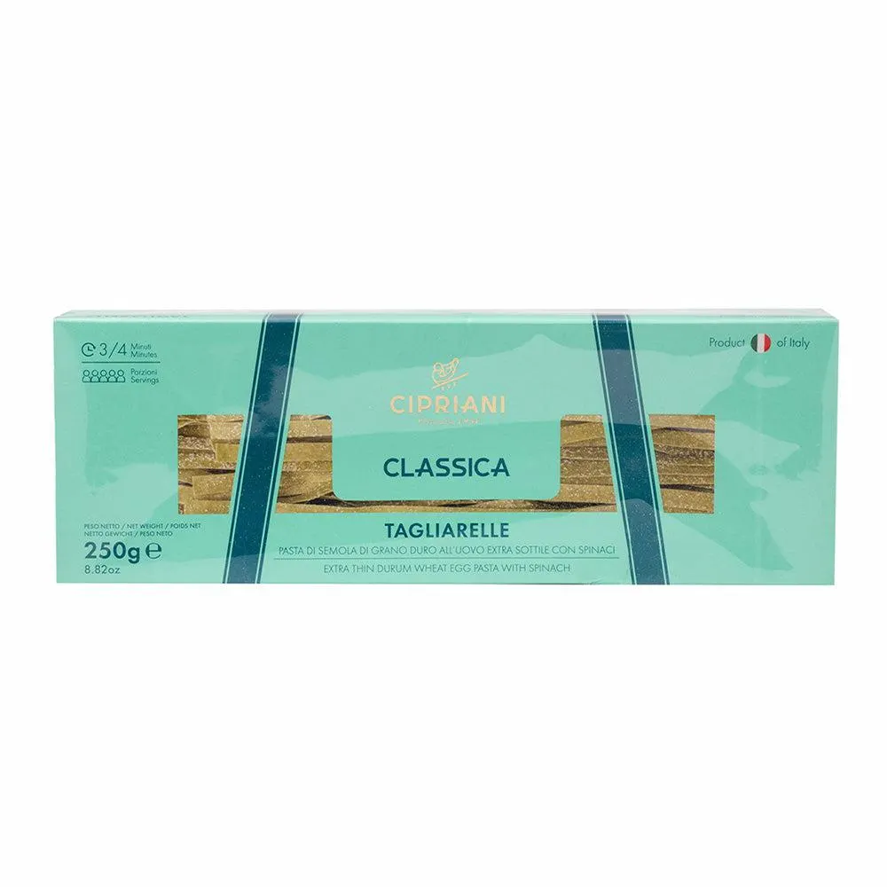 Pasta Tagliarelle al Huevo con Espinaca 250 gr Cipriani