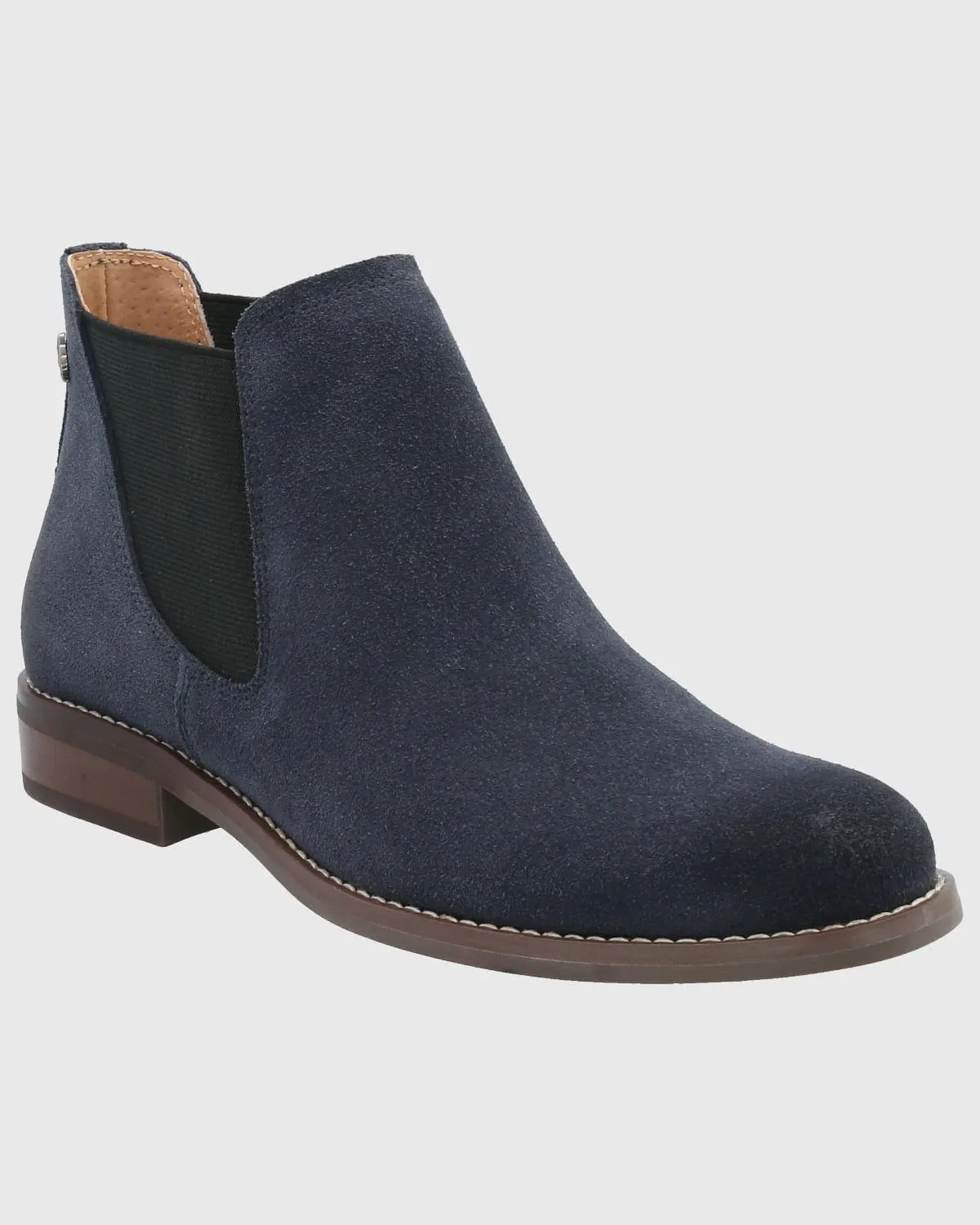 Botin Cuero Mujer Clifton Azul