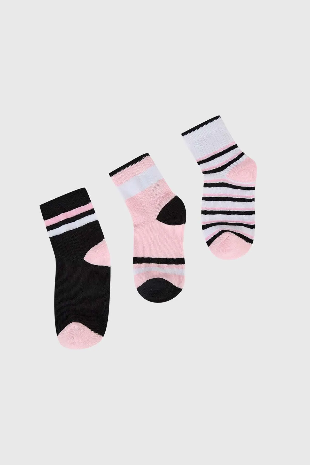 Calcetín De Vestir Niña Tripack Rosado