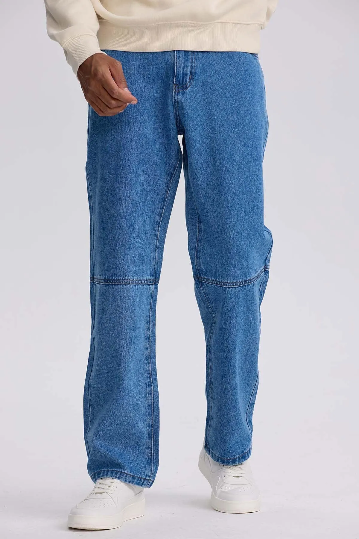 Jeans Hombre Retro Skater Azul