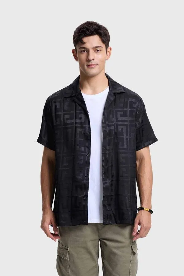 Camisa hombre night rapport negro