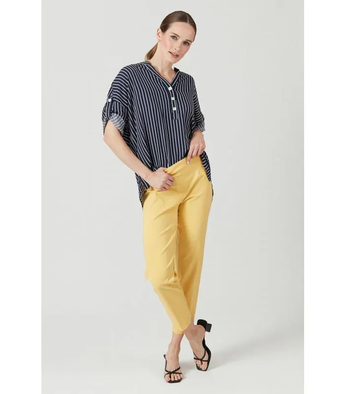 Pantalon regular amarillo
