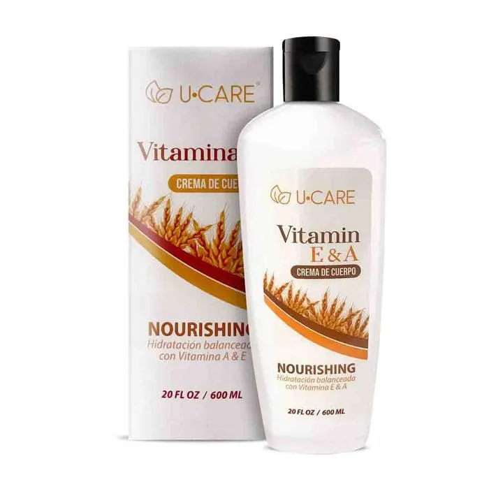 Crema Corporal U Care Vitamina E 600 ml
