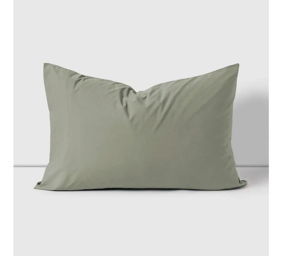 Funda de Almohada 52x91 cm Liso Olive