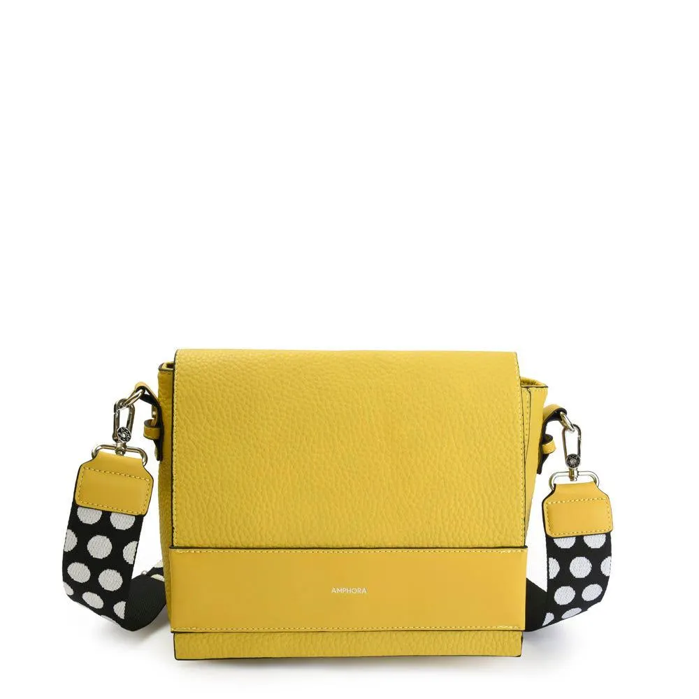 Lunna bandolera con tapa amarillo