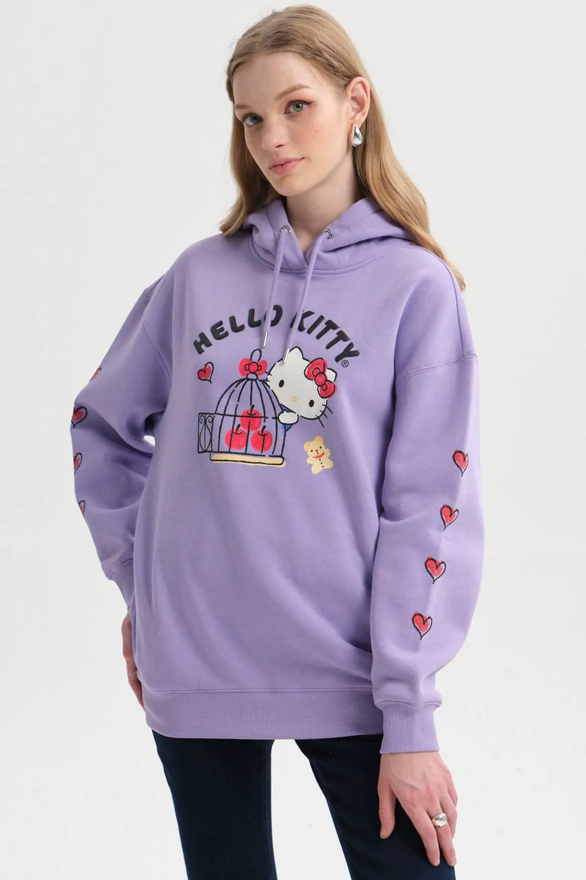 Polerón Mujer Hello Kitty Lila