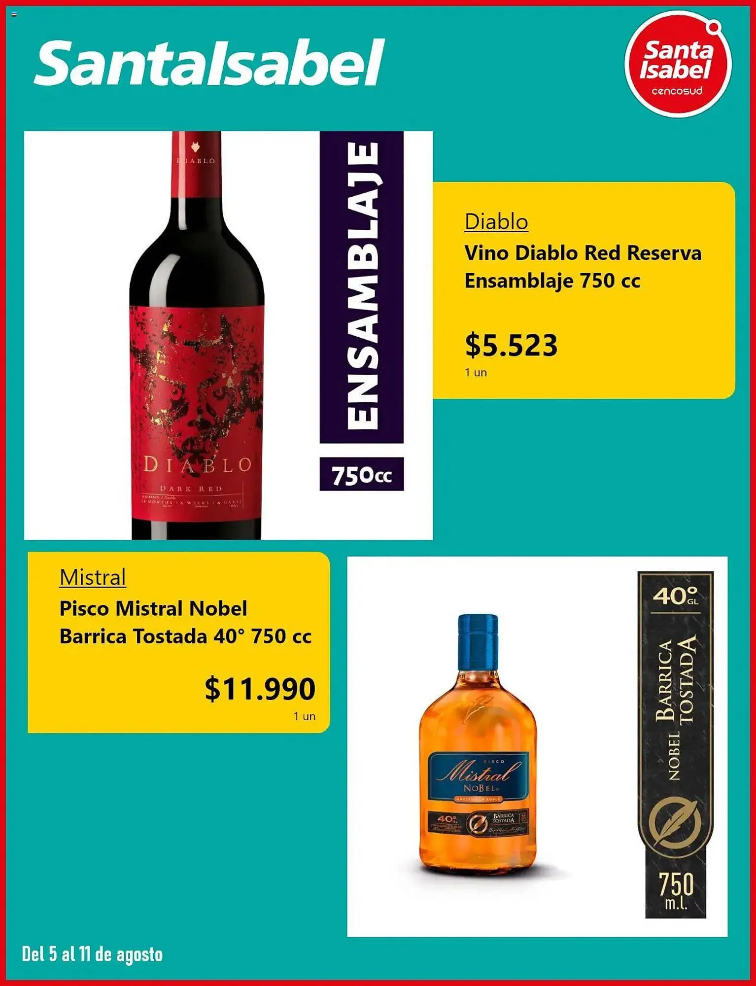 Catálogo de Catálogo Santa Isabel 5 de agosto al 12 de agosto 2025 - Página 5