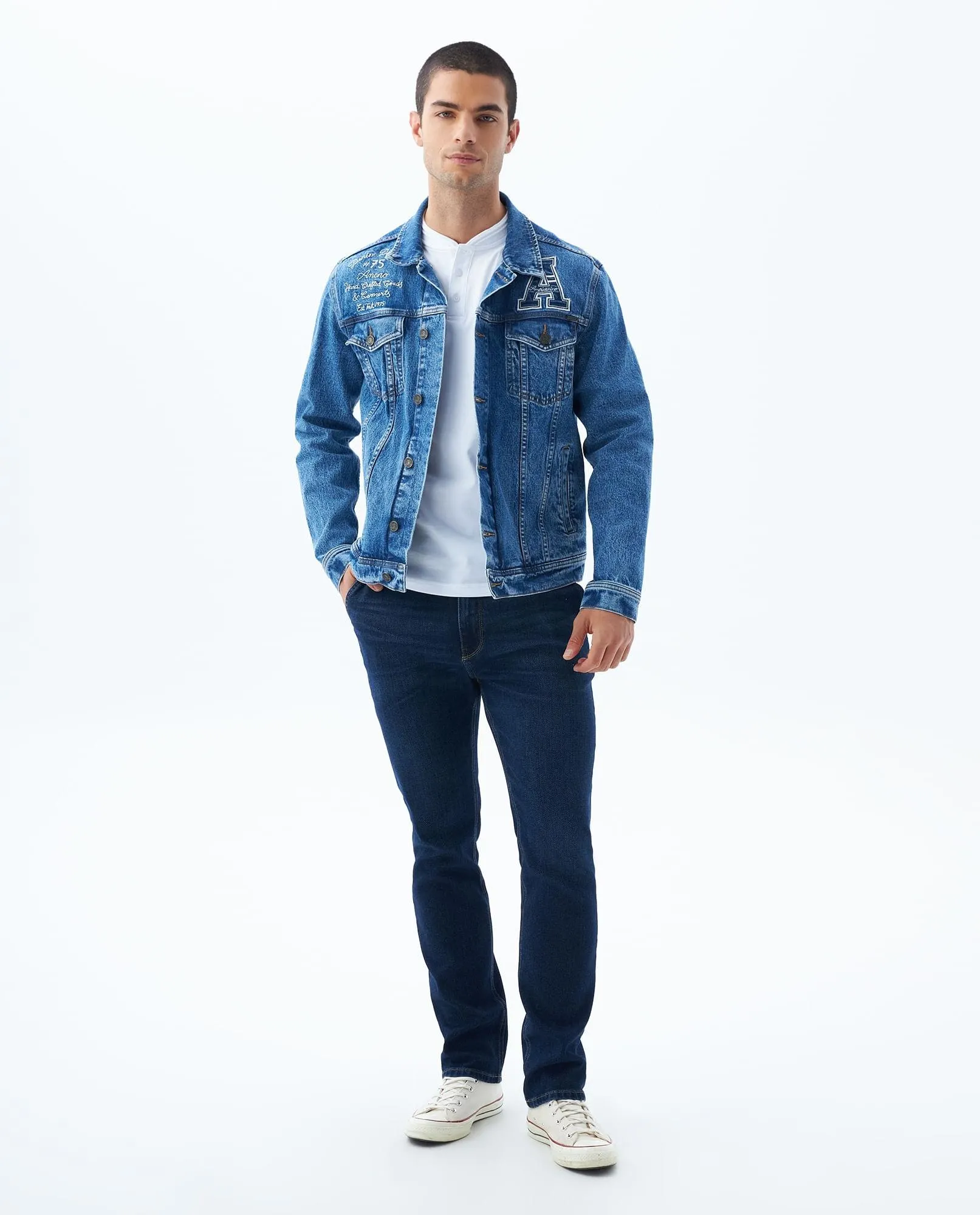 Polo Slim cuello neru para hombre