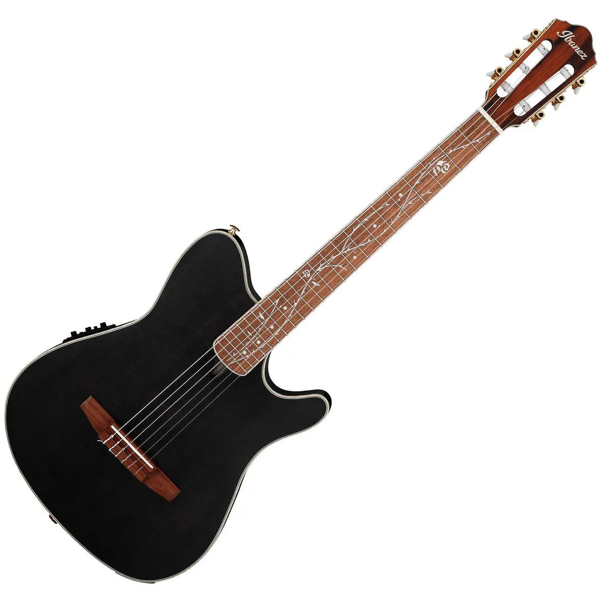 Guitarra electroacústica Ibanez TOD10N -Transparent Black Flat