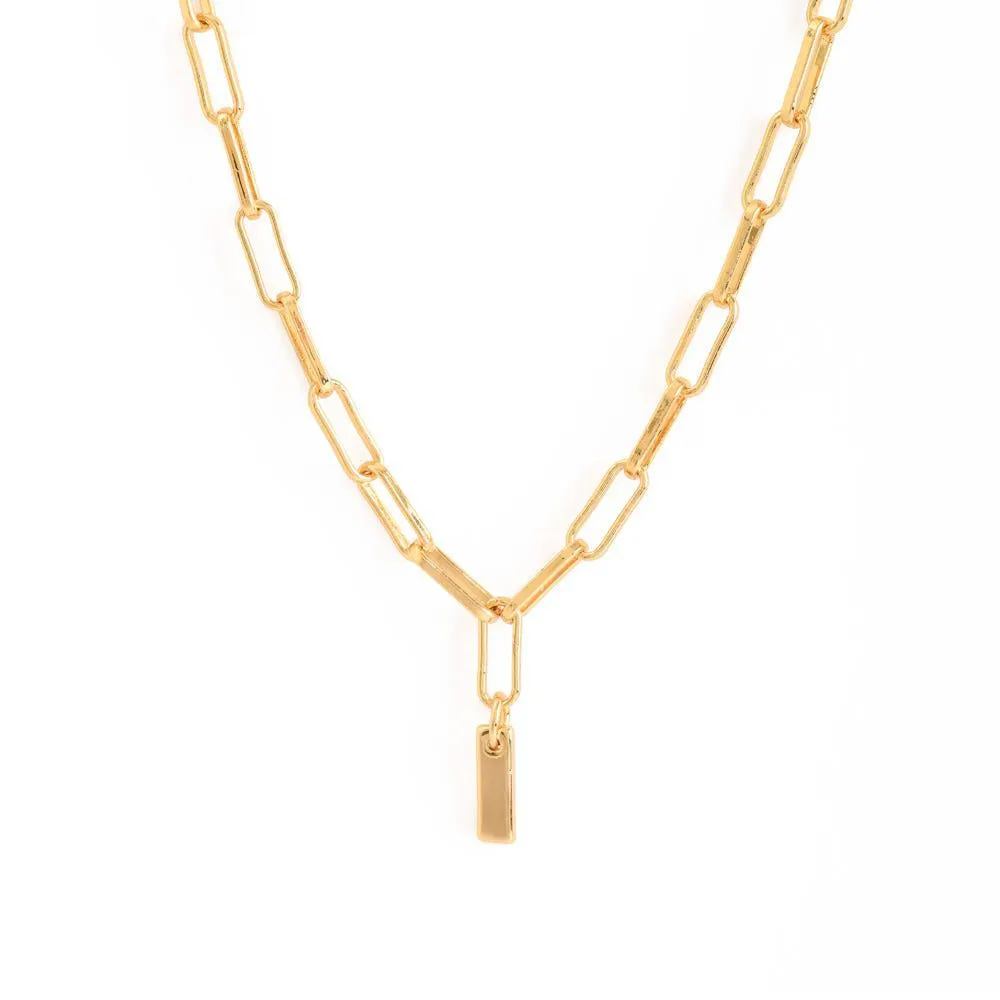 Initial collar inicial i ajustable dorado