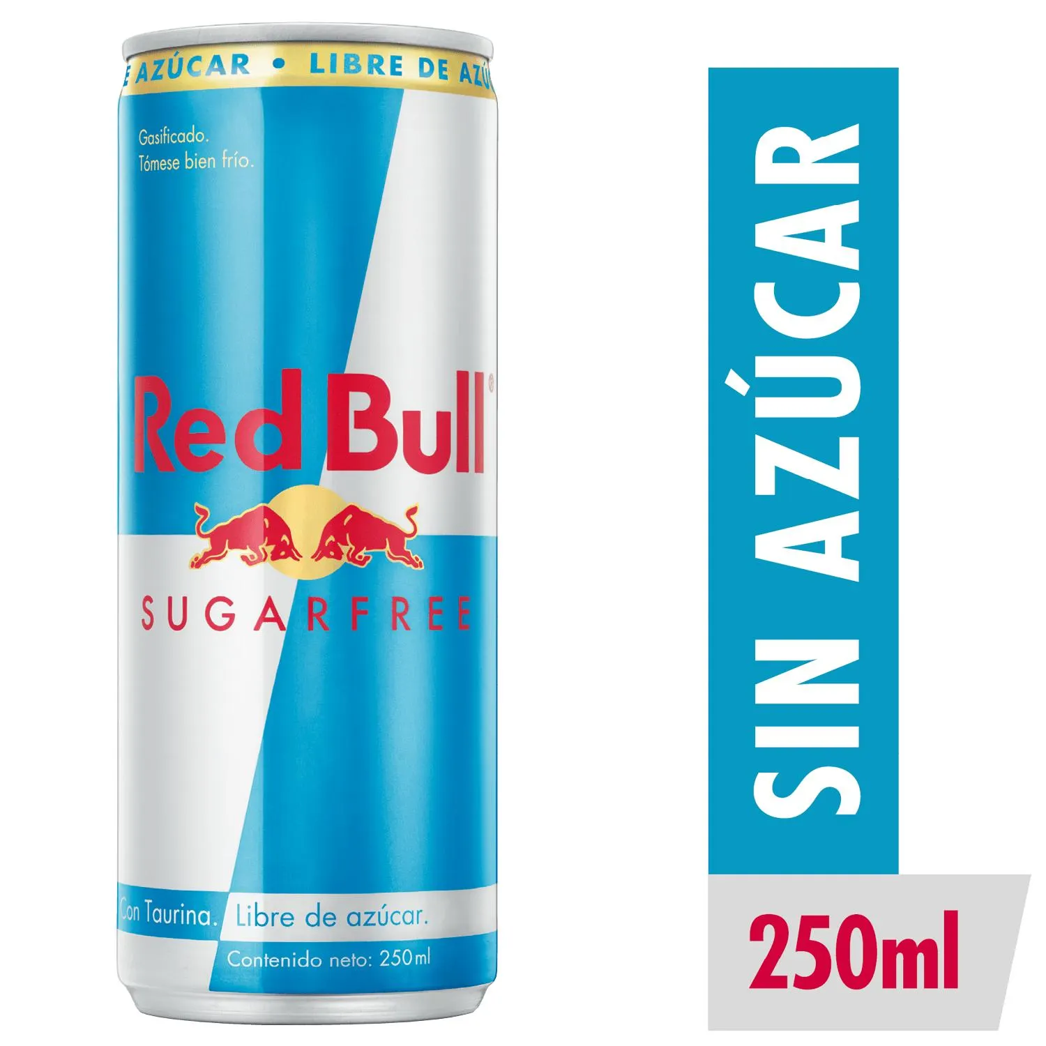 Bebida Energética Libre De Azúcar Red Bull, 250ml.
