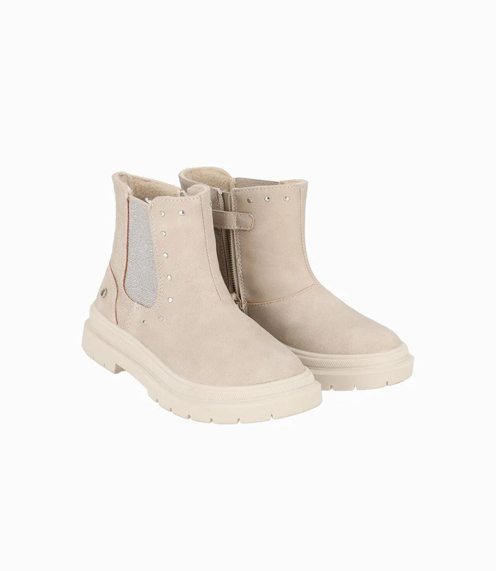 Botín Niña Con Flores