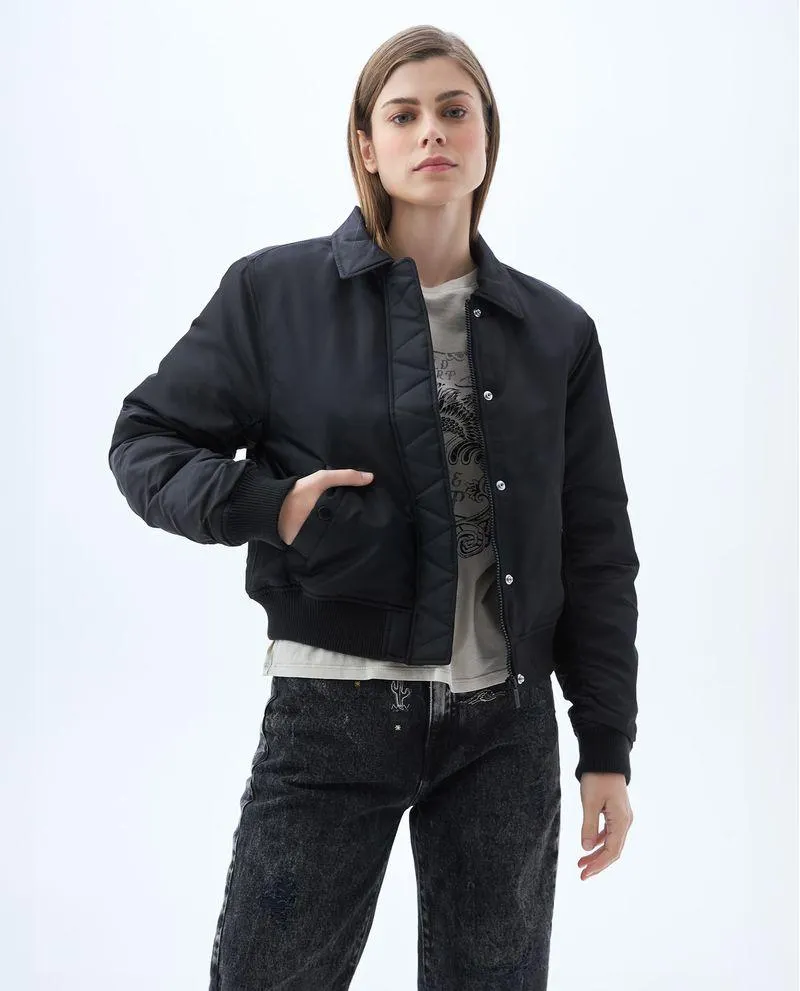 Chaqueta con recogido para mujer