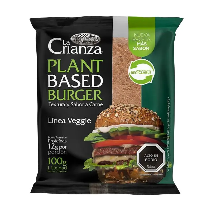 Hamburguesa La Crianza Plant Based Bruguer 100 Grs