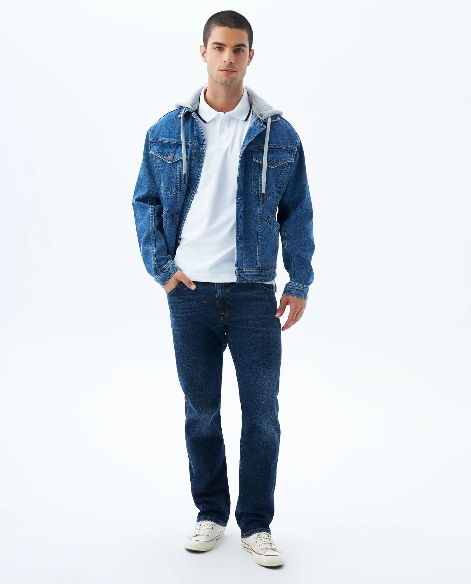 Polo Slim con aplique para hombre