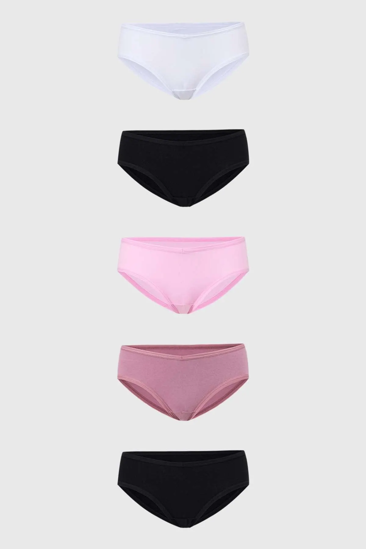 Calzón Mujer Pack 5 Bikini Negro