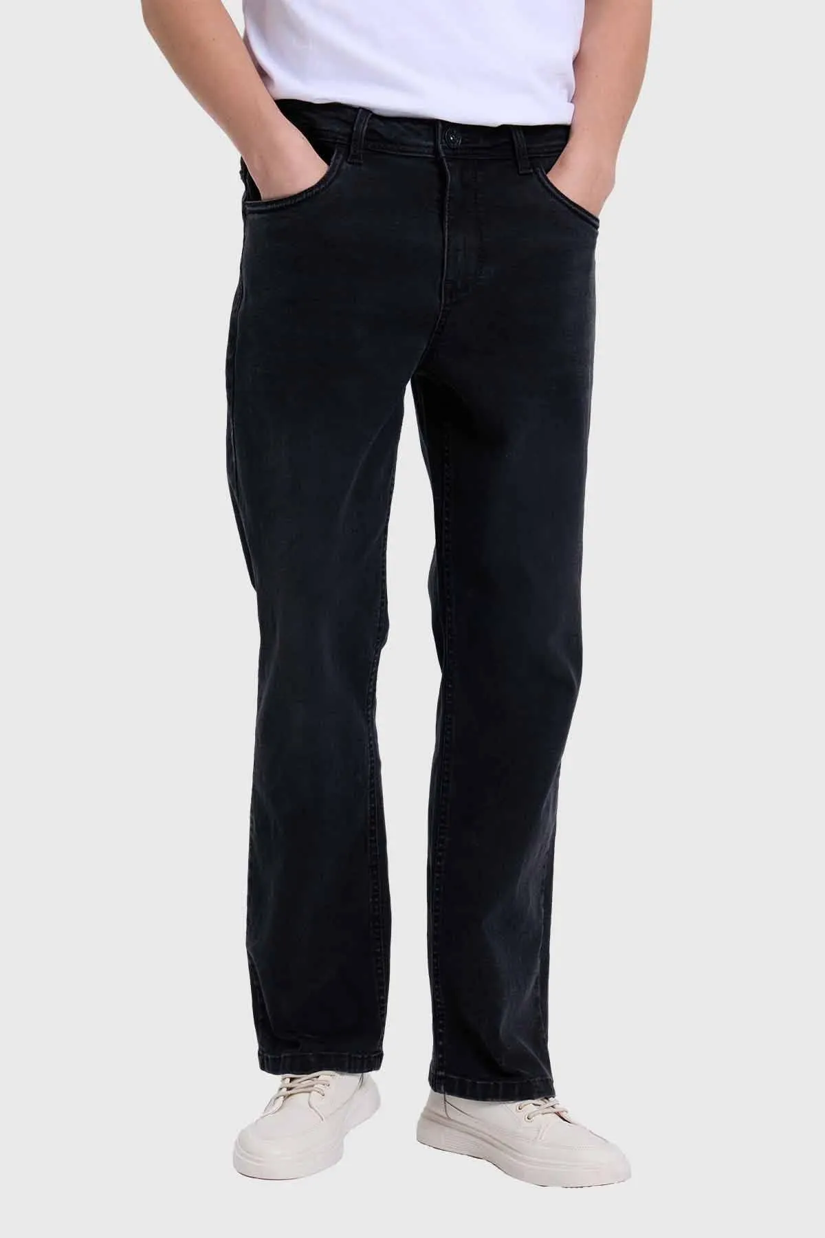 Jeans Hombre Straight Negro