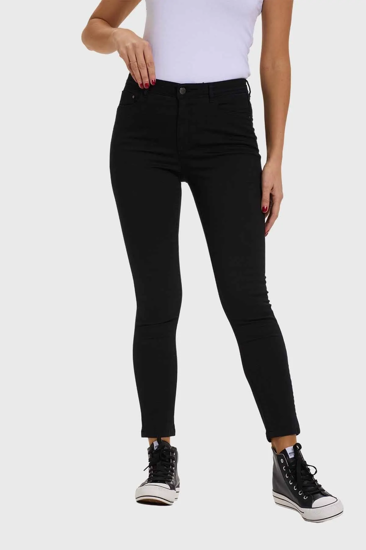 Jeans Mujer Skinny Negro