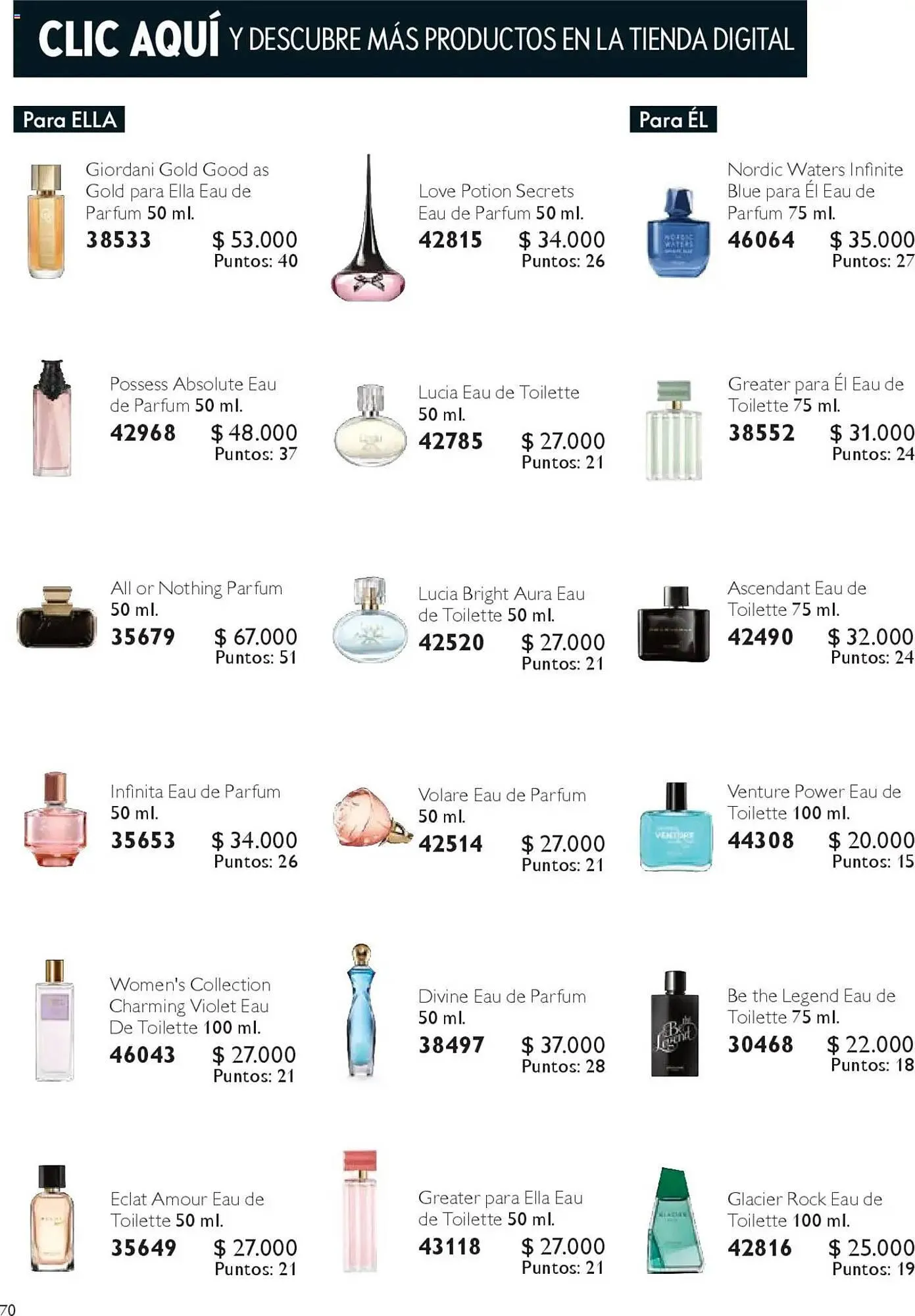 Catálogo de Catálogo Oriflame 4 de octubre al 24 de octubre 2025 - Página 70