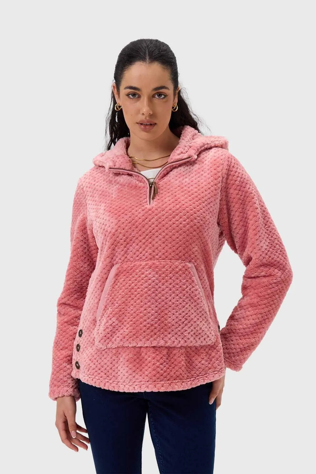 Polar Mujer Básico Rosado