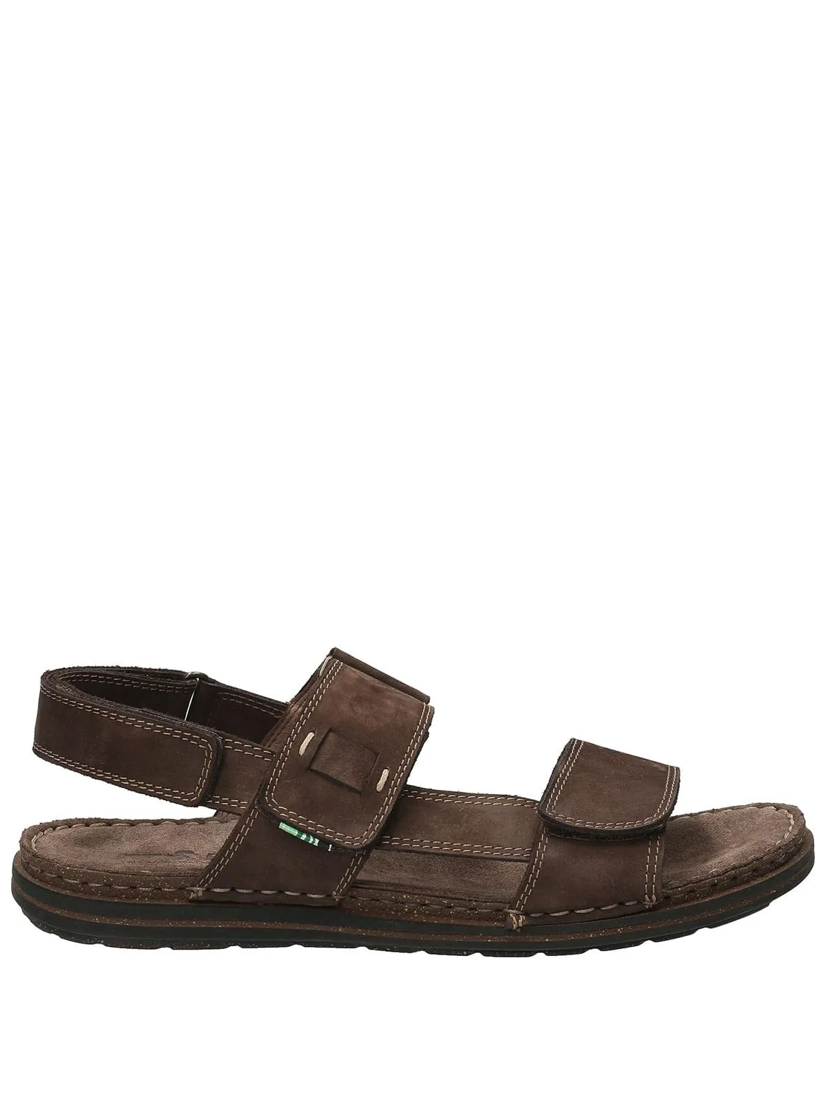 Sandalia Cuero Hombre Seba Café Rockford