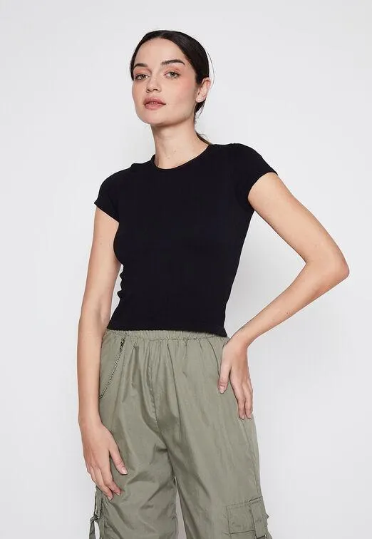 Polera Mujer Negro Tanks Family Shop