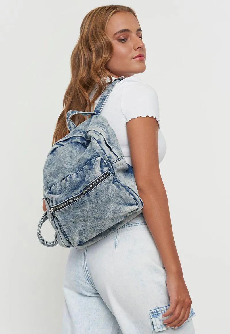 Mochila Mujer Denim Azul