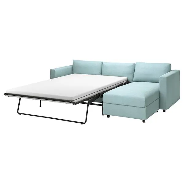 Sofá cama 3+chaiselongue, Saxemara azul costeño