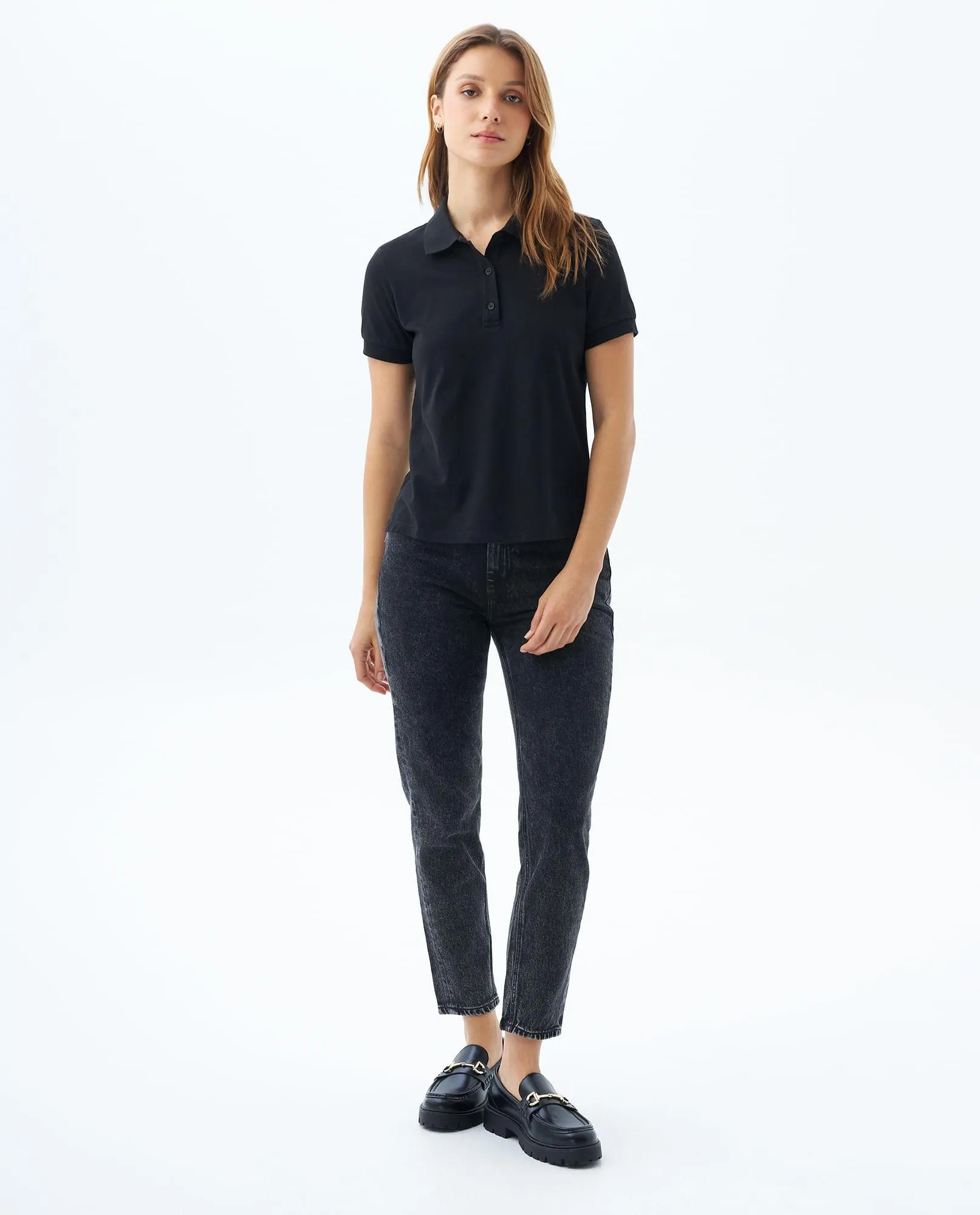 Polo Slim básica para mujer