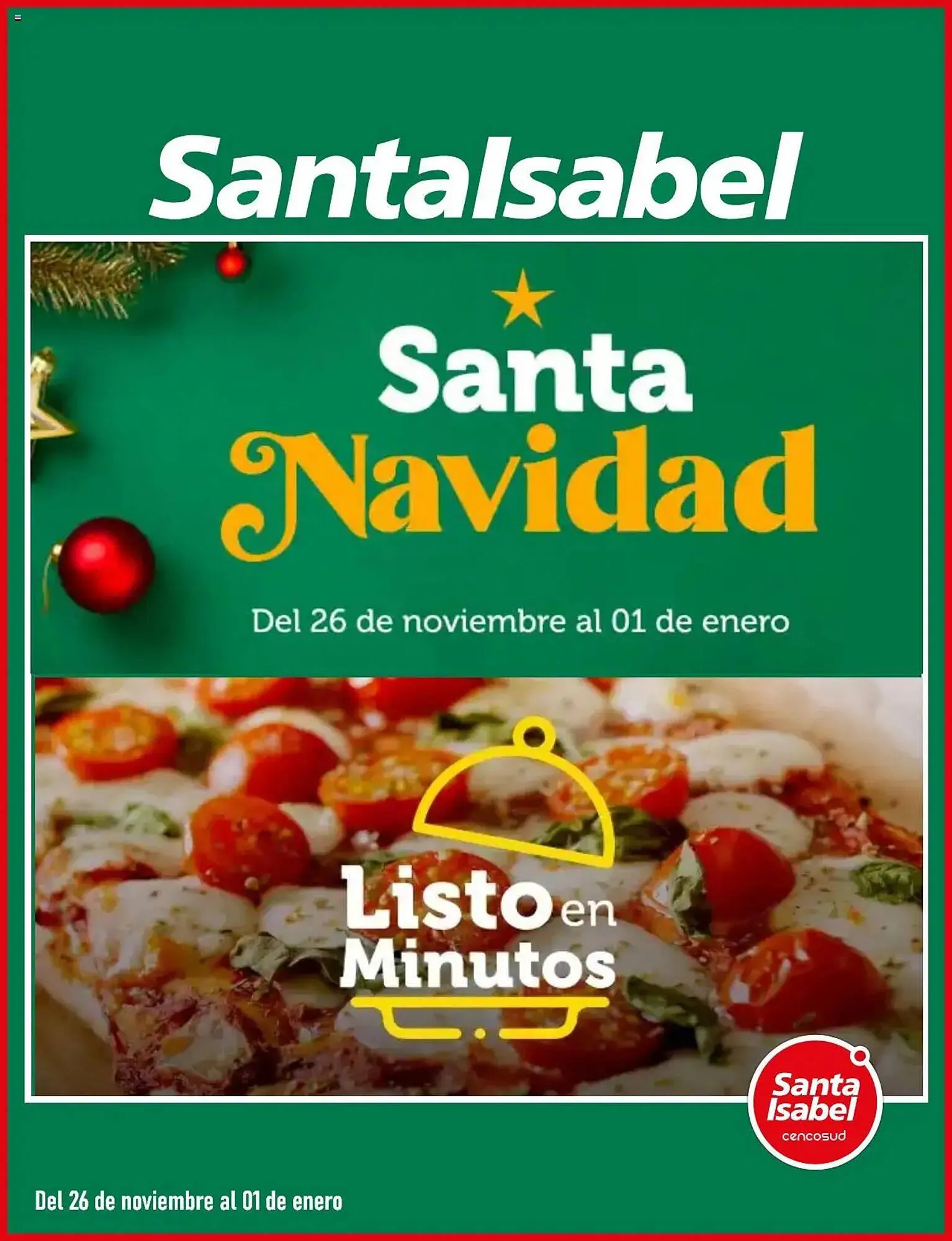 Catálogo de Catálogo Santa Isabel 26 de noviembre al 1 de enero 2025 - Página 1