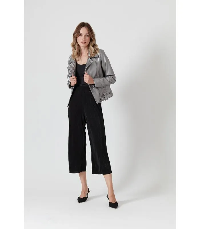 Pantalon regular negro