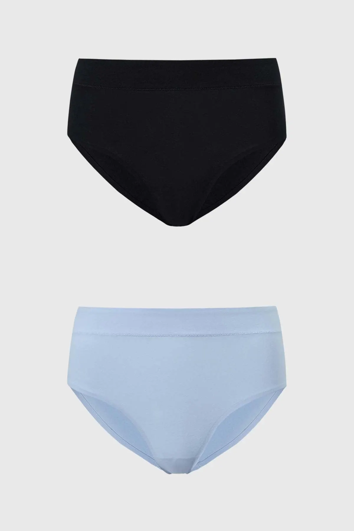 Calzón Mujer Tiro Alto Bipack sin pack Azul Claro