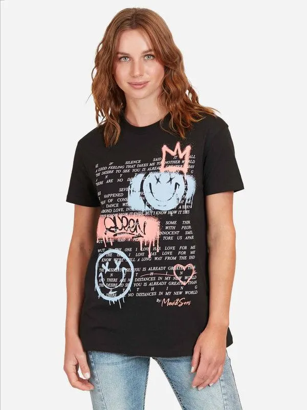 POLERA SMILE GRAFFITI