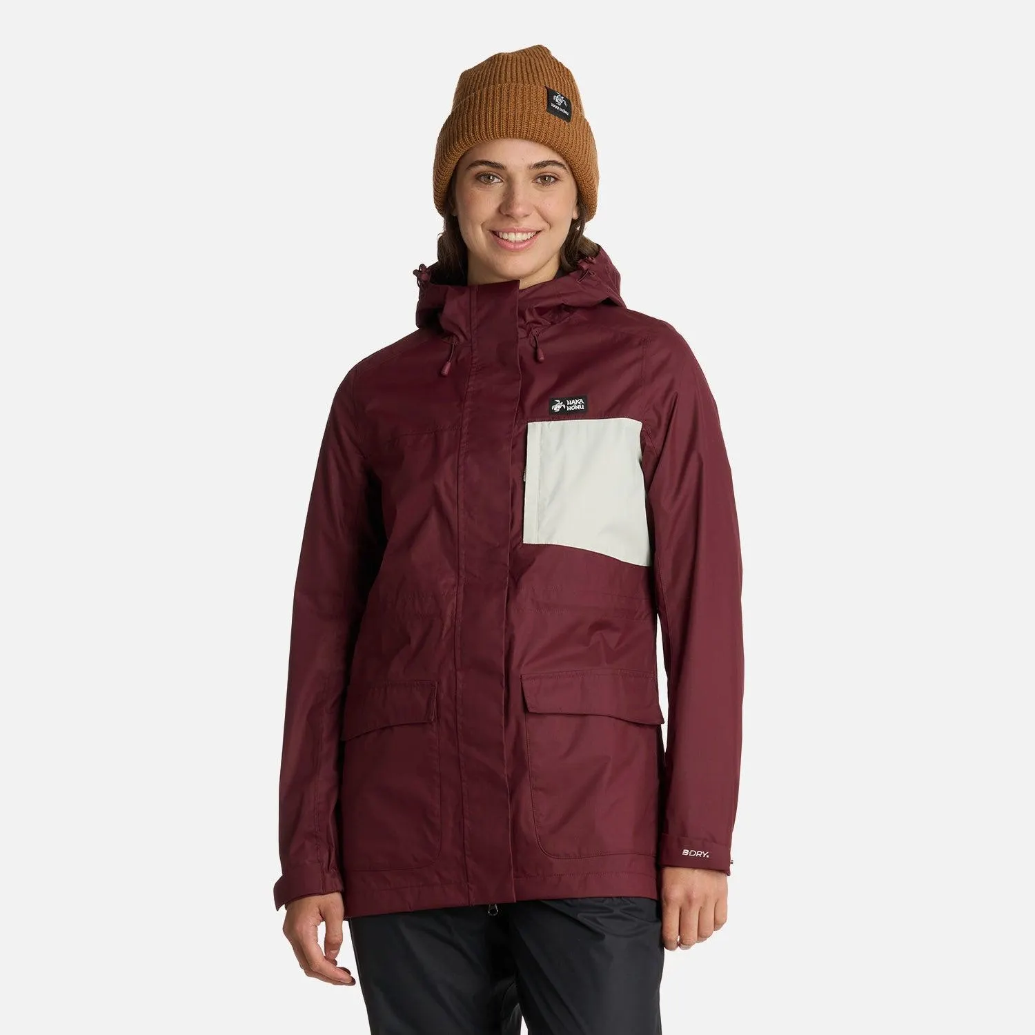 Chaqueta Mujer Kauai Burdeo Haka Honu